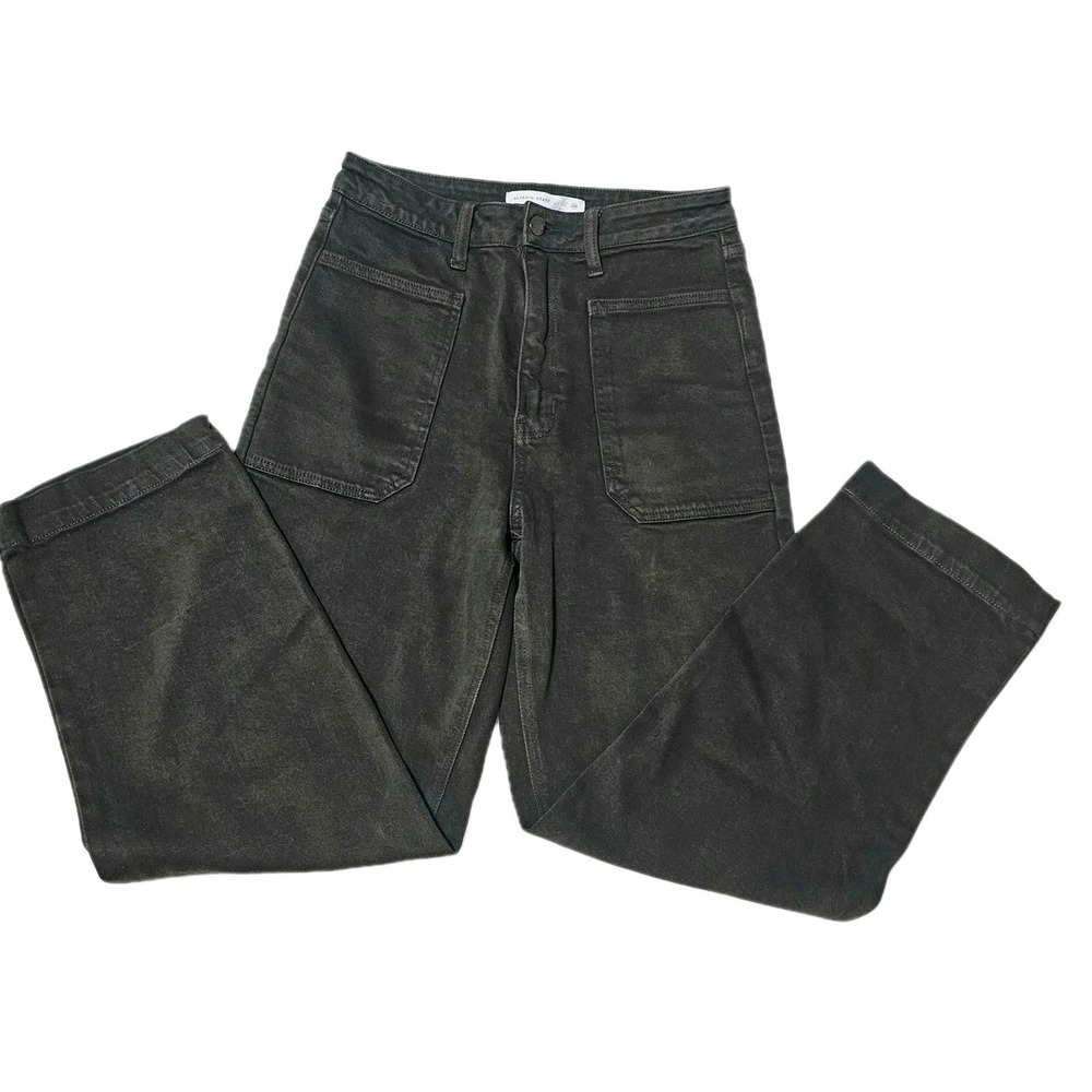 Altar'd State Women's Cargo Utility Pants Size 28 Olive Green Straight Leg